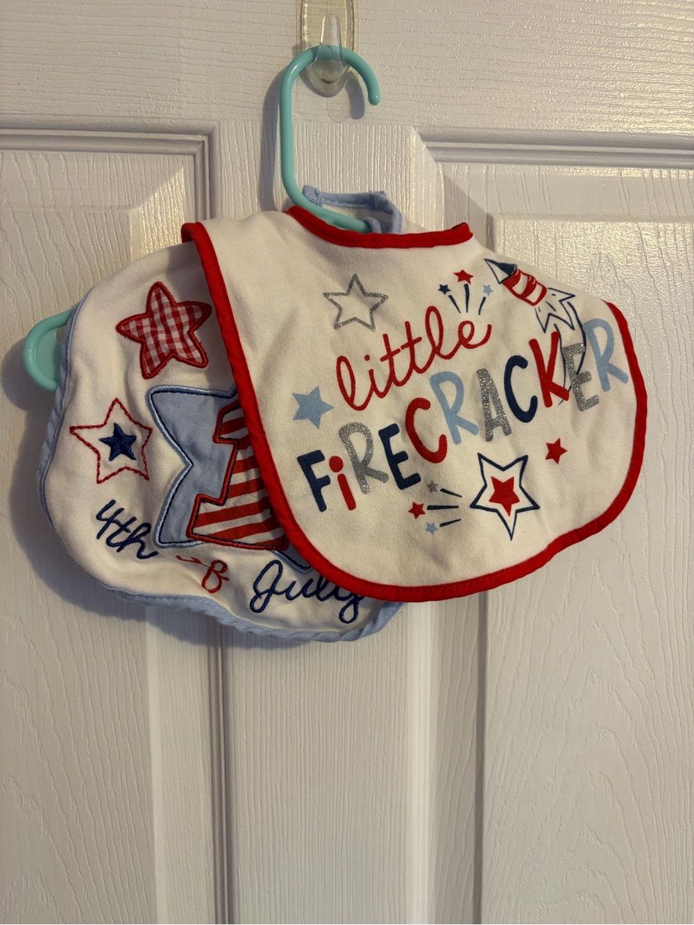 July 4th baby bibs